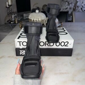 New MM6 Maison Margiela Black Moto Boots